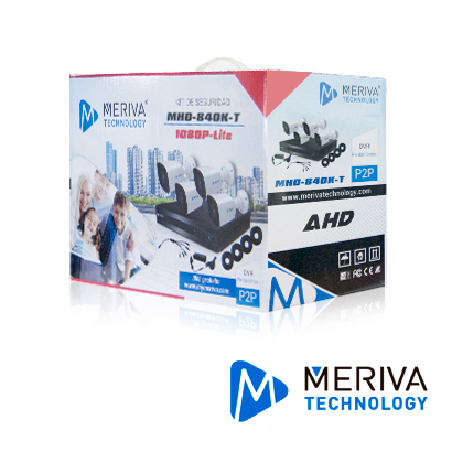 KIT 8X4 MHD-840K-T DVR 8CH MSDV-810-08 + 4 MBASHD2202 + CBL